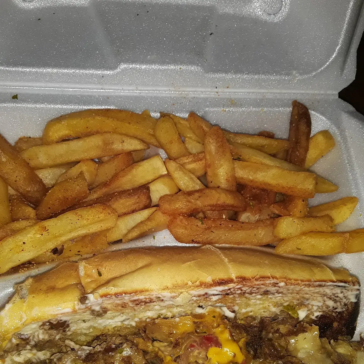 Philly Cheesesteak and Fries