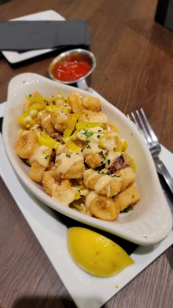 Calamari with Banana Peppers