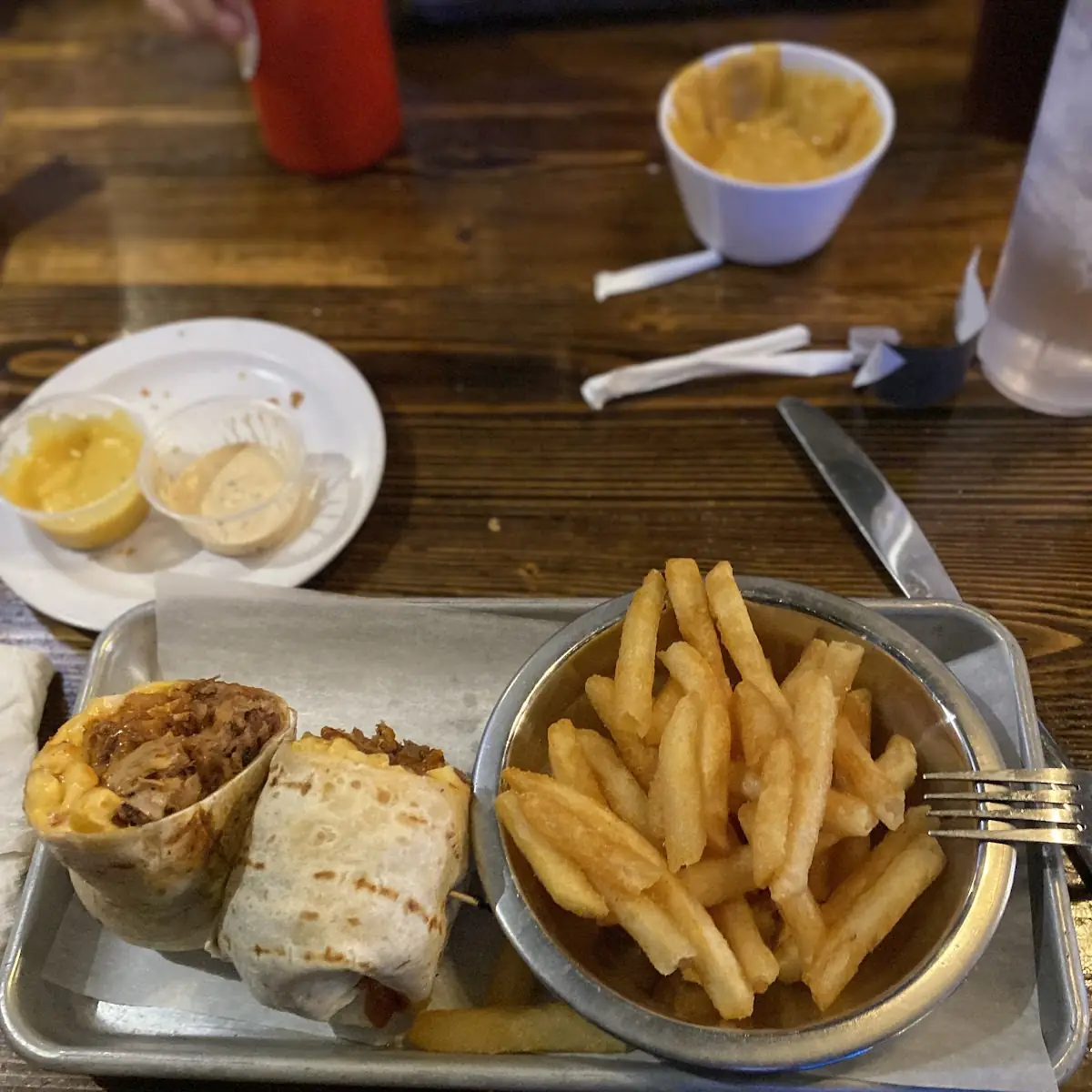 Pulled Pork and Mac Wrap