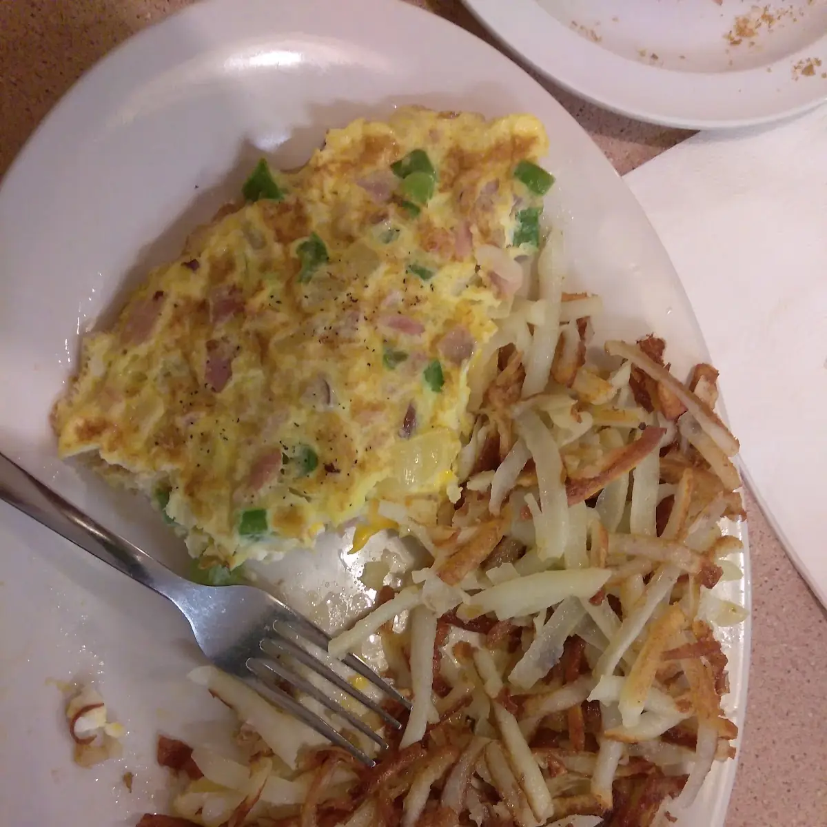 Western Omelette Hash Browns