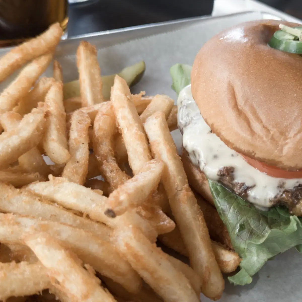 Burger and Fries