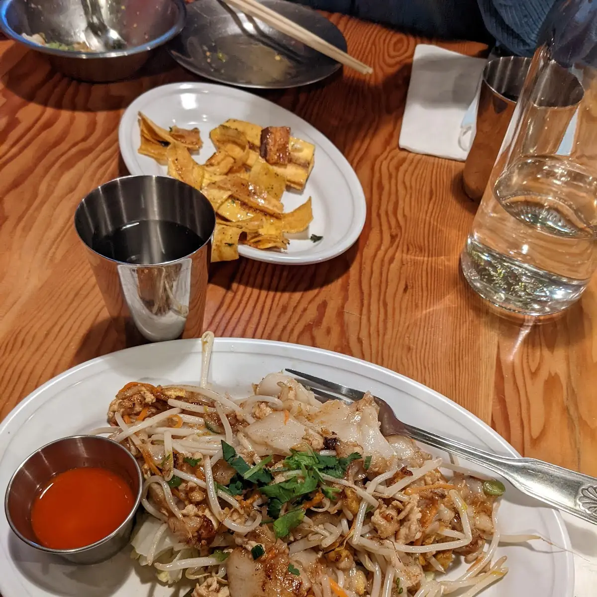 Guay Tiow Kuar with Ground Chicken