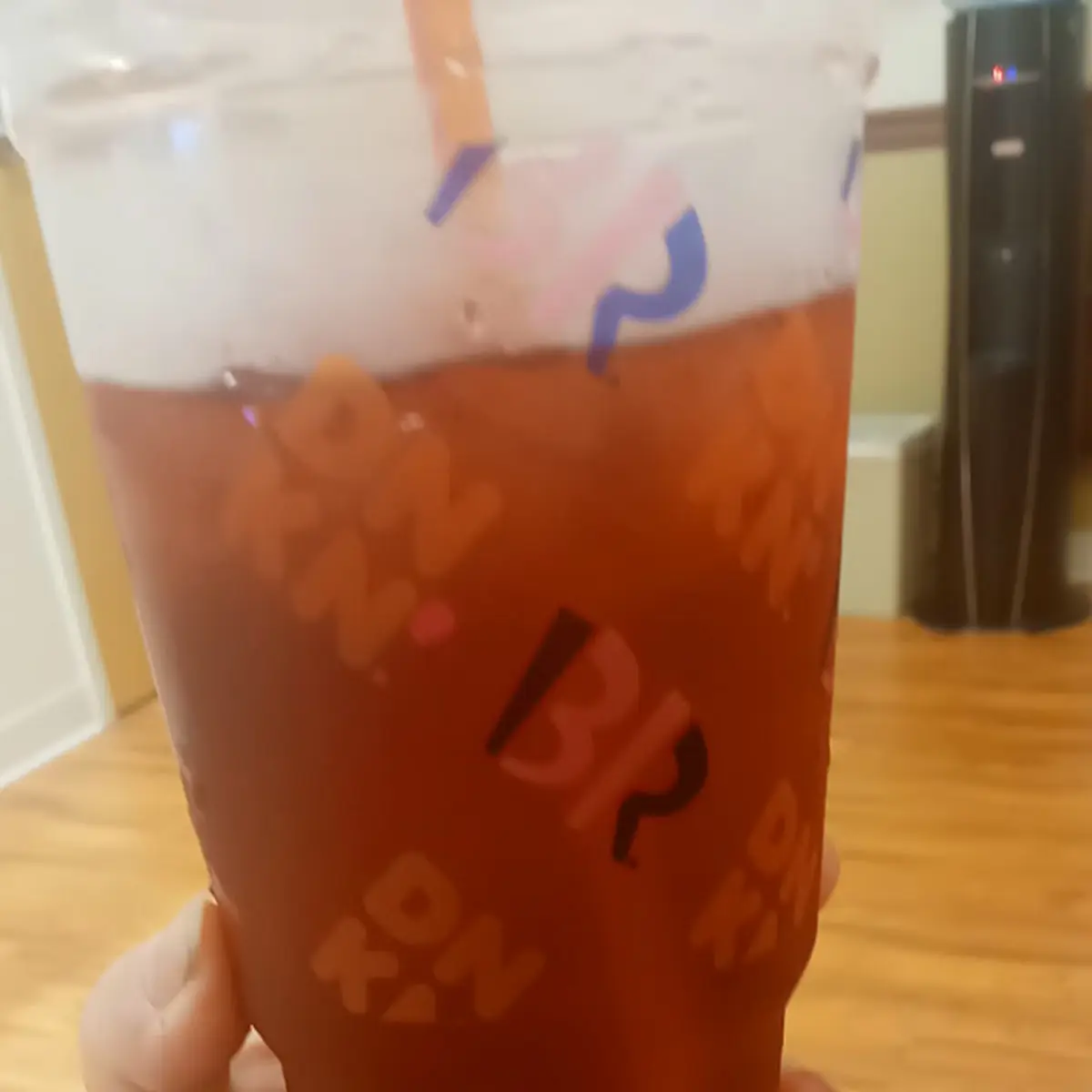 Hot Hibiscus Tea That I Put over Ice Once Properly Steeped