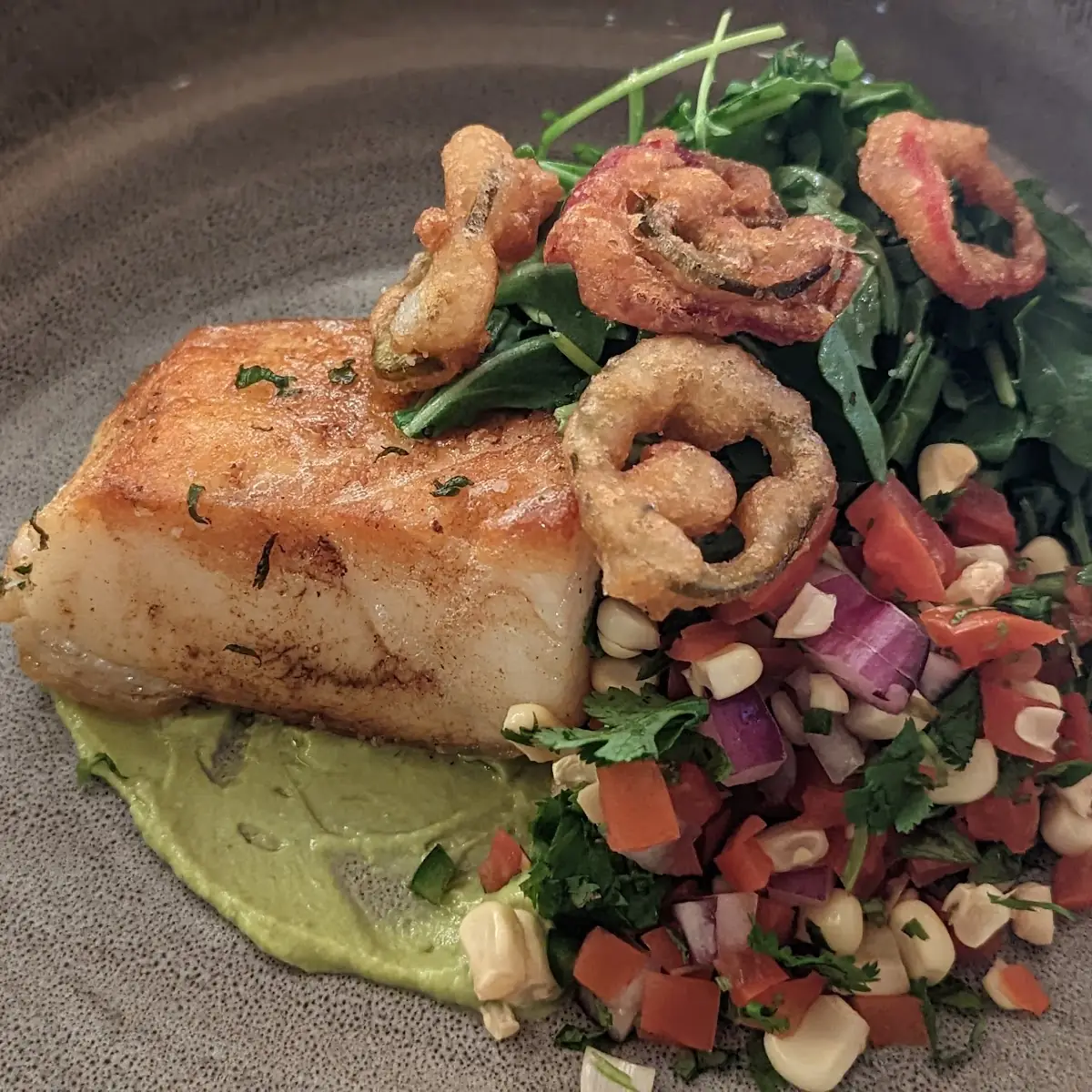 Cilantro Crusted Chilean Sea Bass
