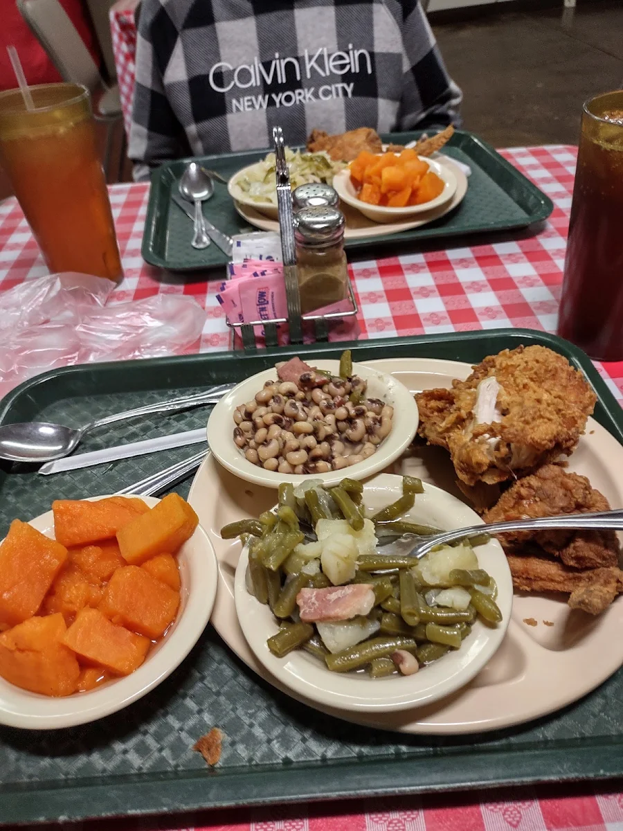 Fried Chicken Field Peas Candied Yams String Beans
