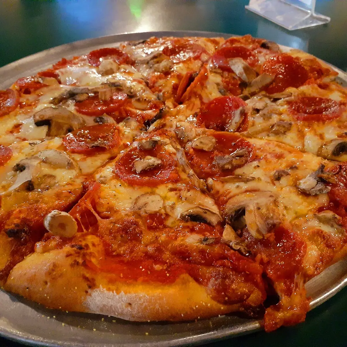 Pepperoni and Mushroom Pizza