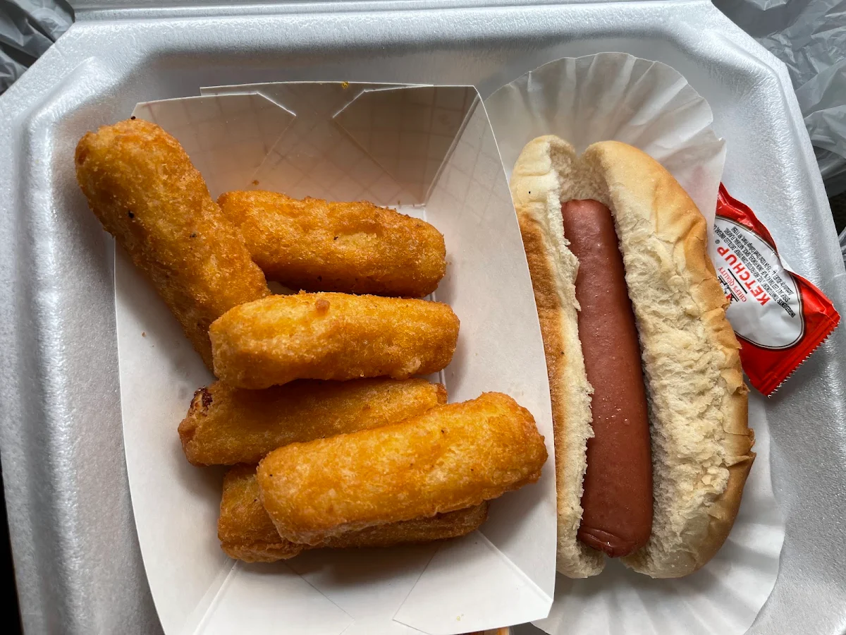 Cheese Sticks and Hot Dog