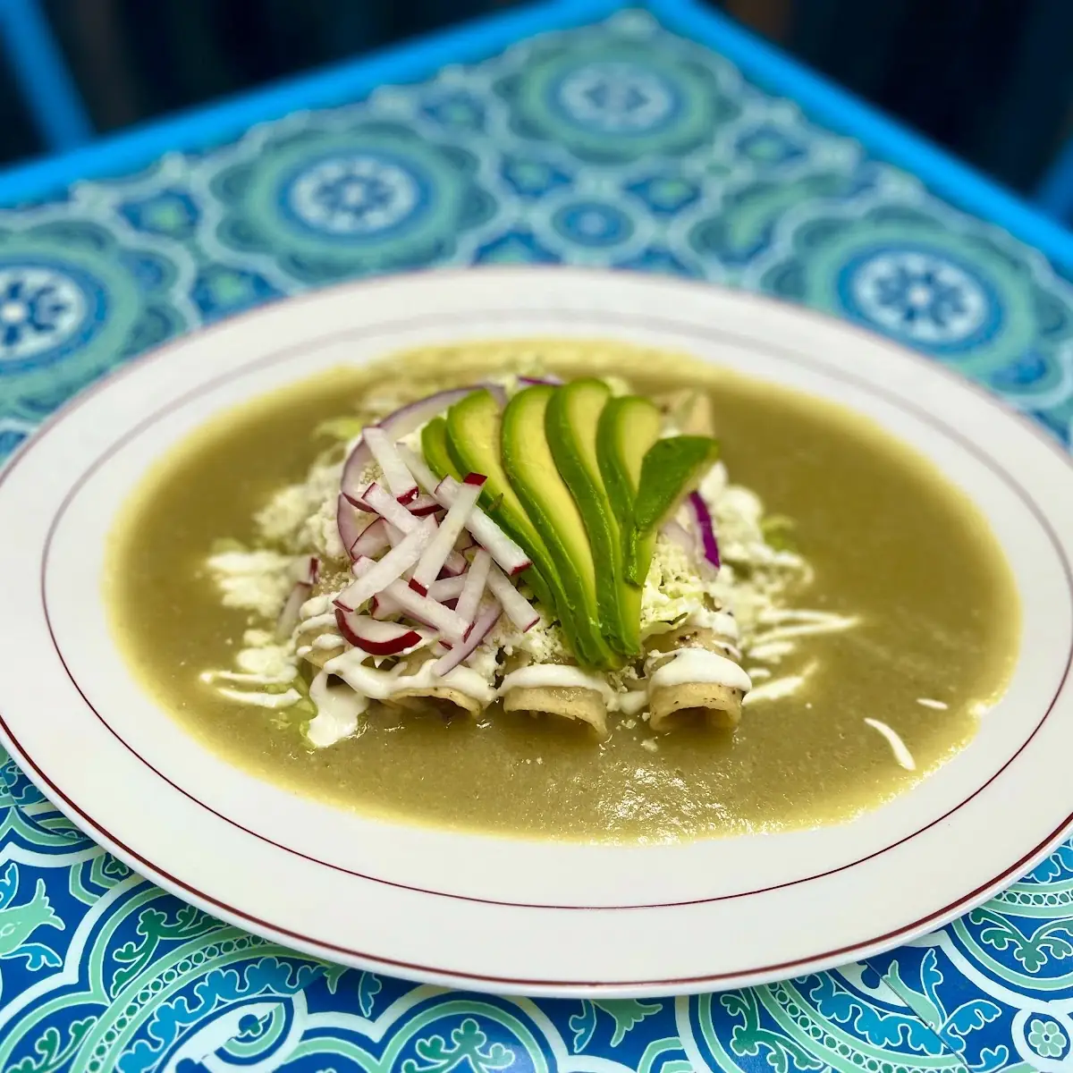 Green Chicken Enchiladas