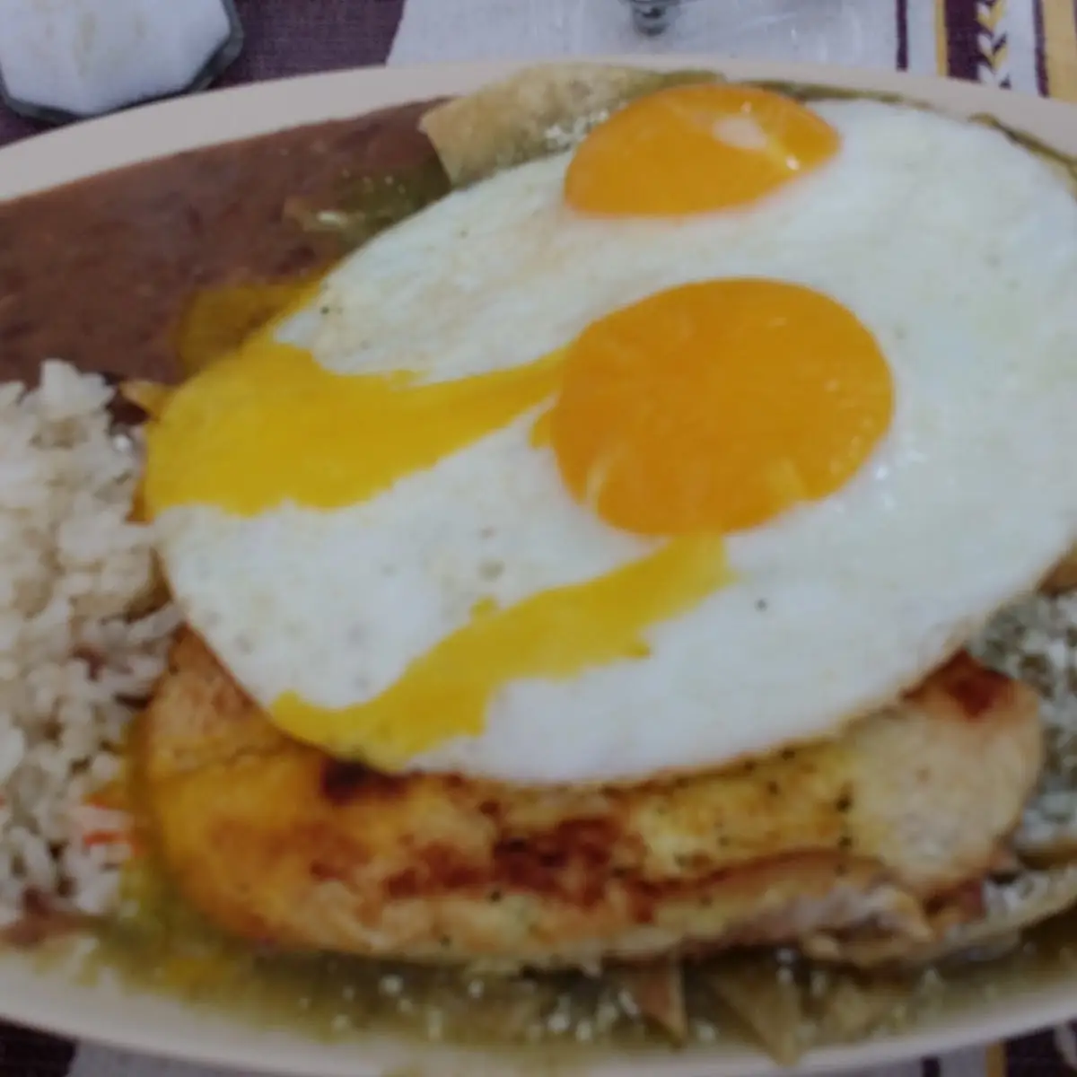 Chilaquiles Verdes with Chicken