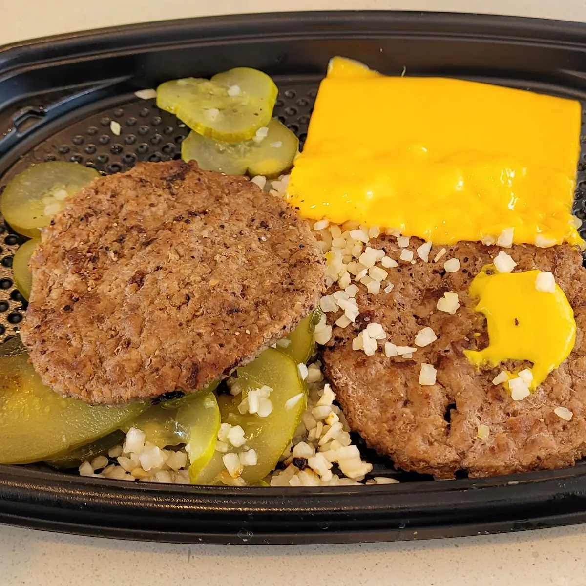 Deconstructed Double Cheeseburger