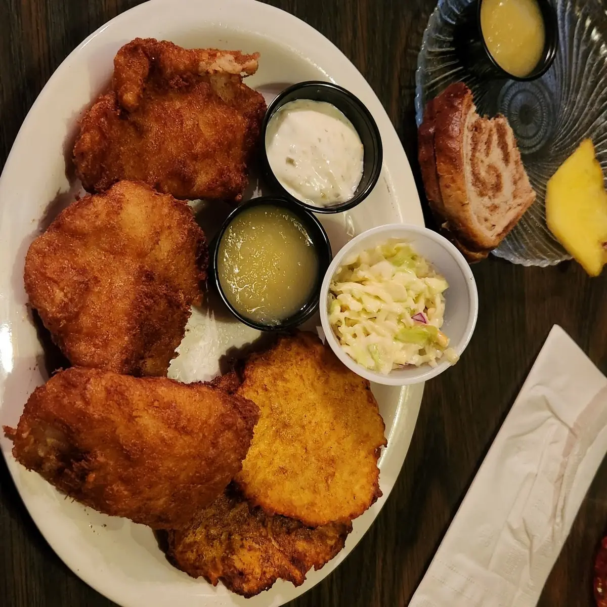Beer Battered Haddock & Potato Pancakes