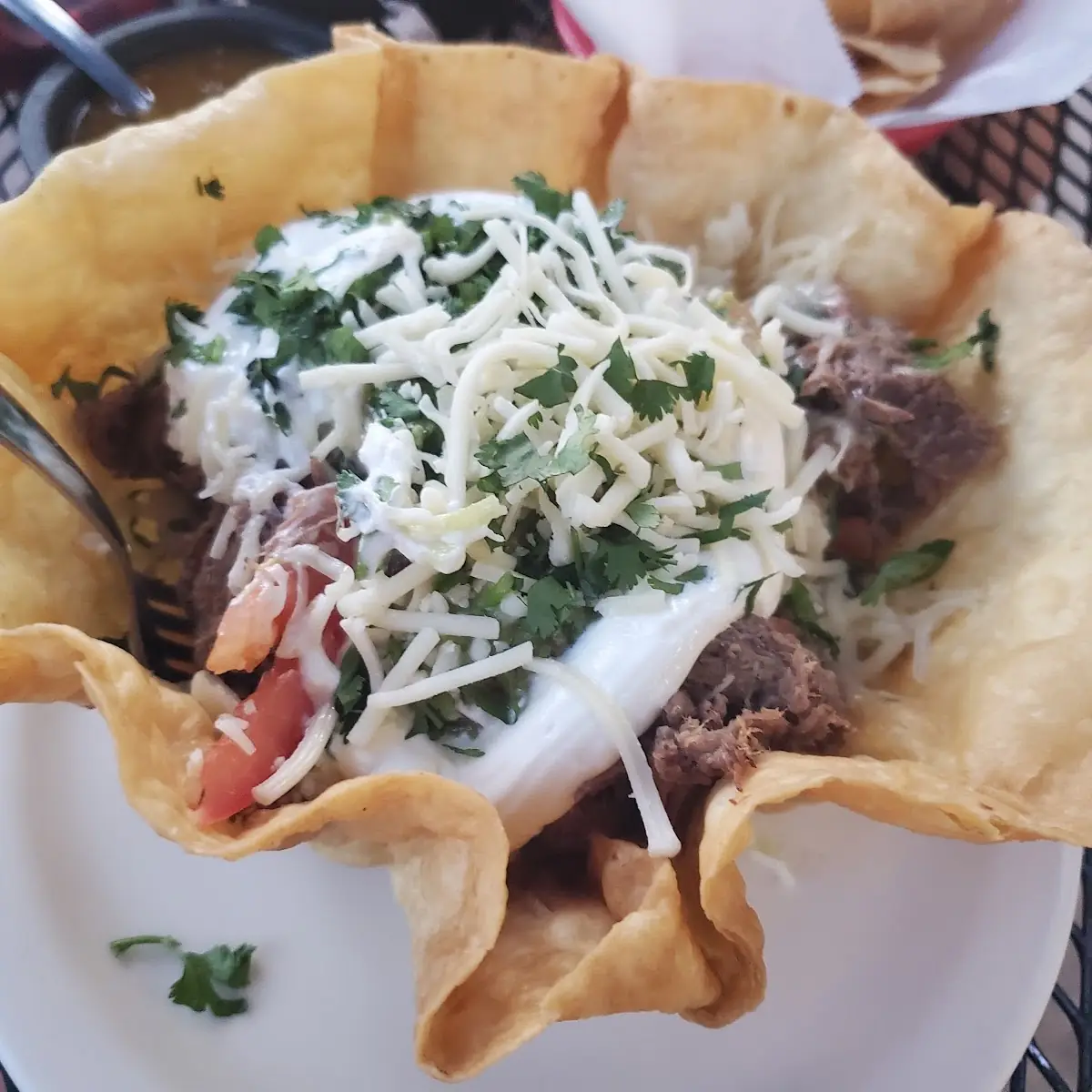 Shredded Beef Taco Salad