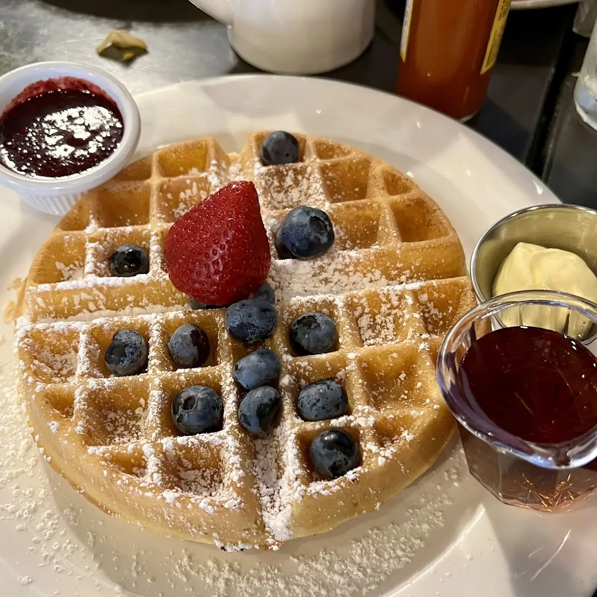 Crispy Chicken and Waffle Breakfast
