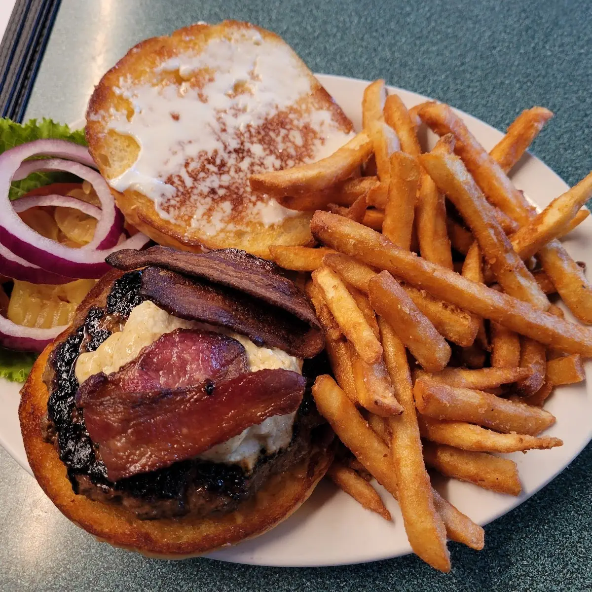 Blue Bacon Burger