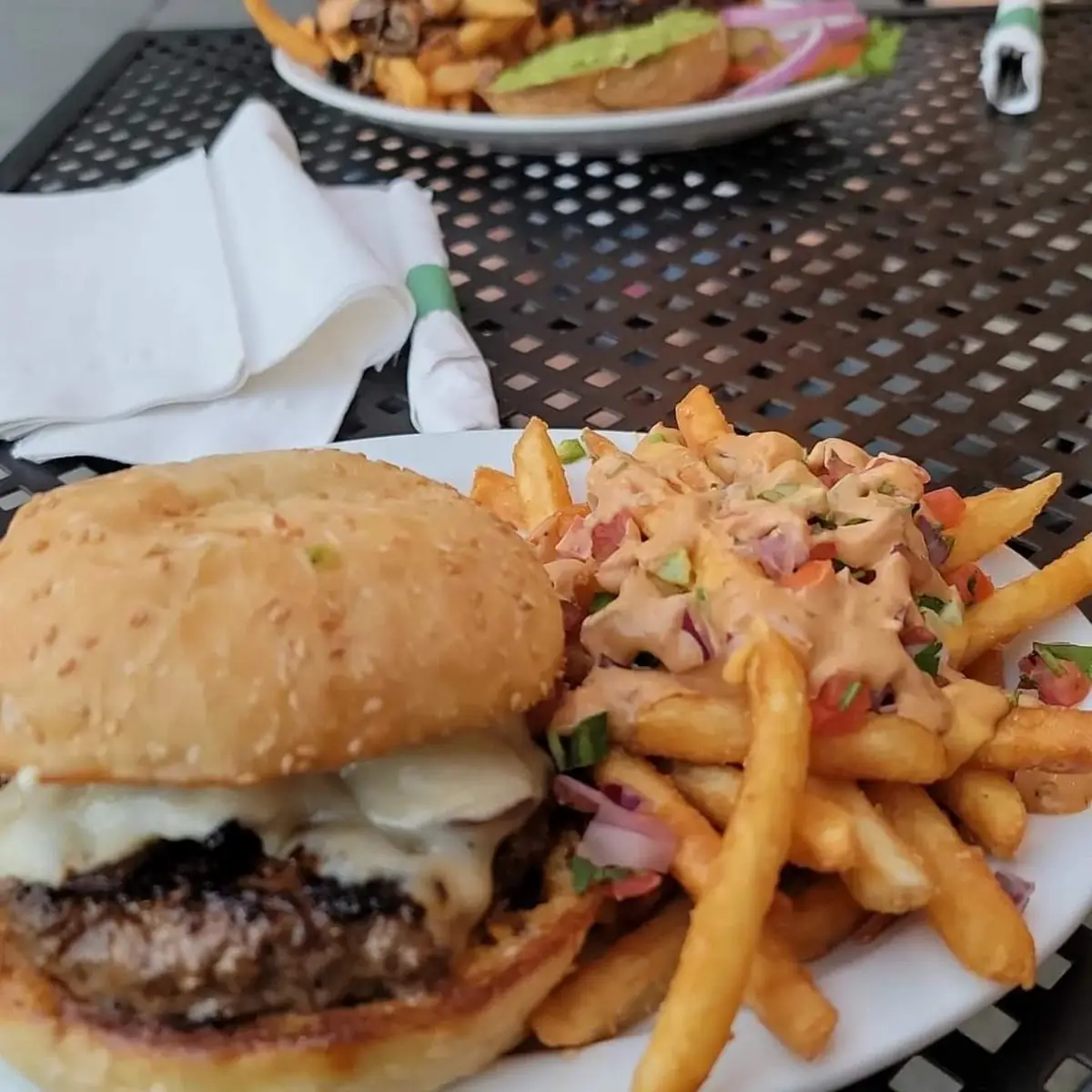 Mushroom Swiss Burger