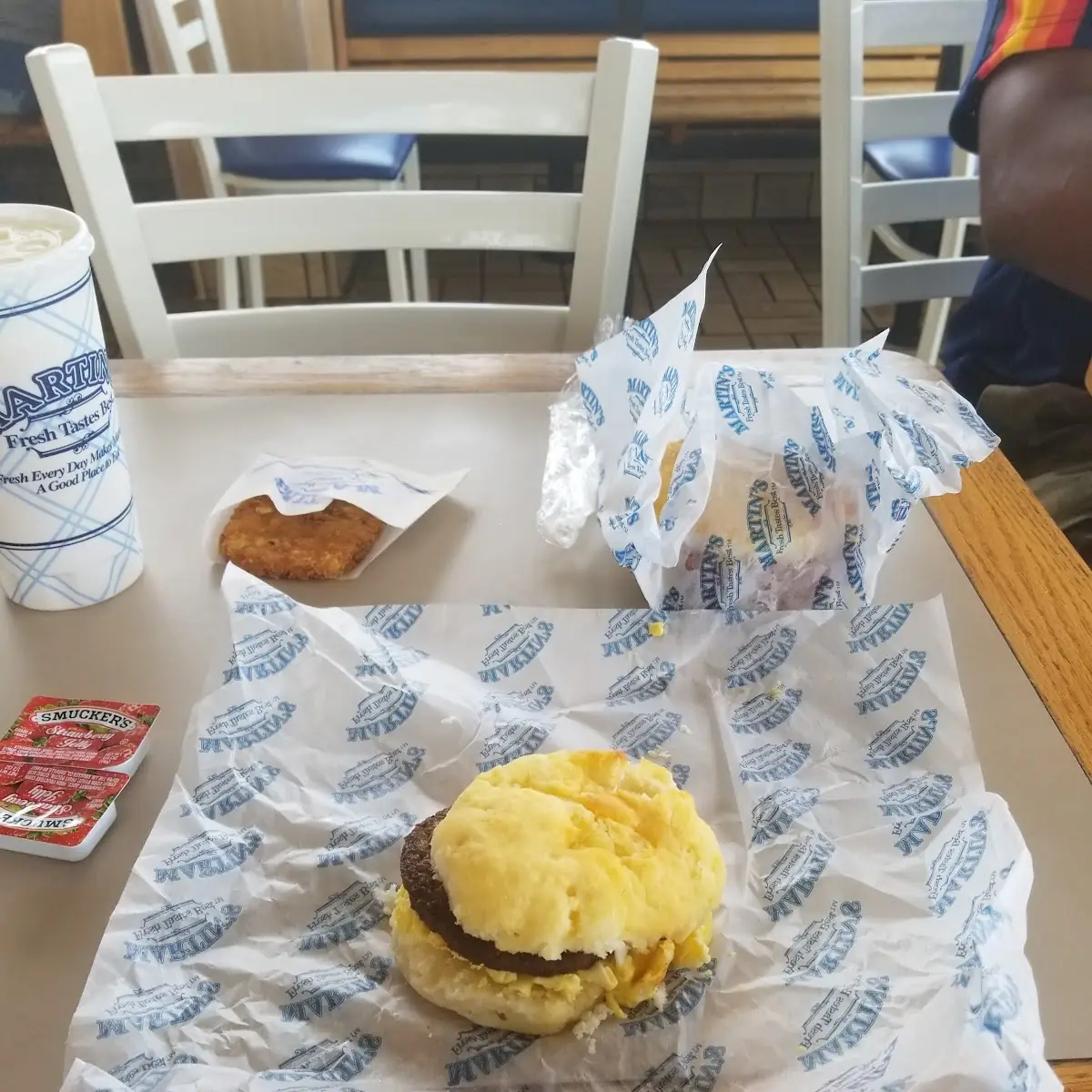 Sausage and Egg Biscuit