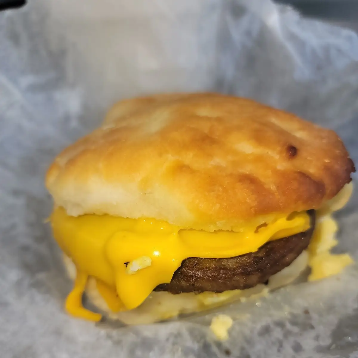Sausage Egg and Cheese Biscuit