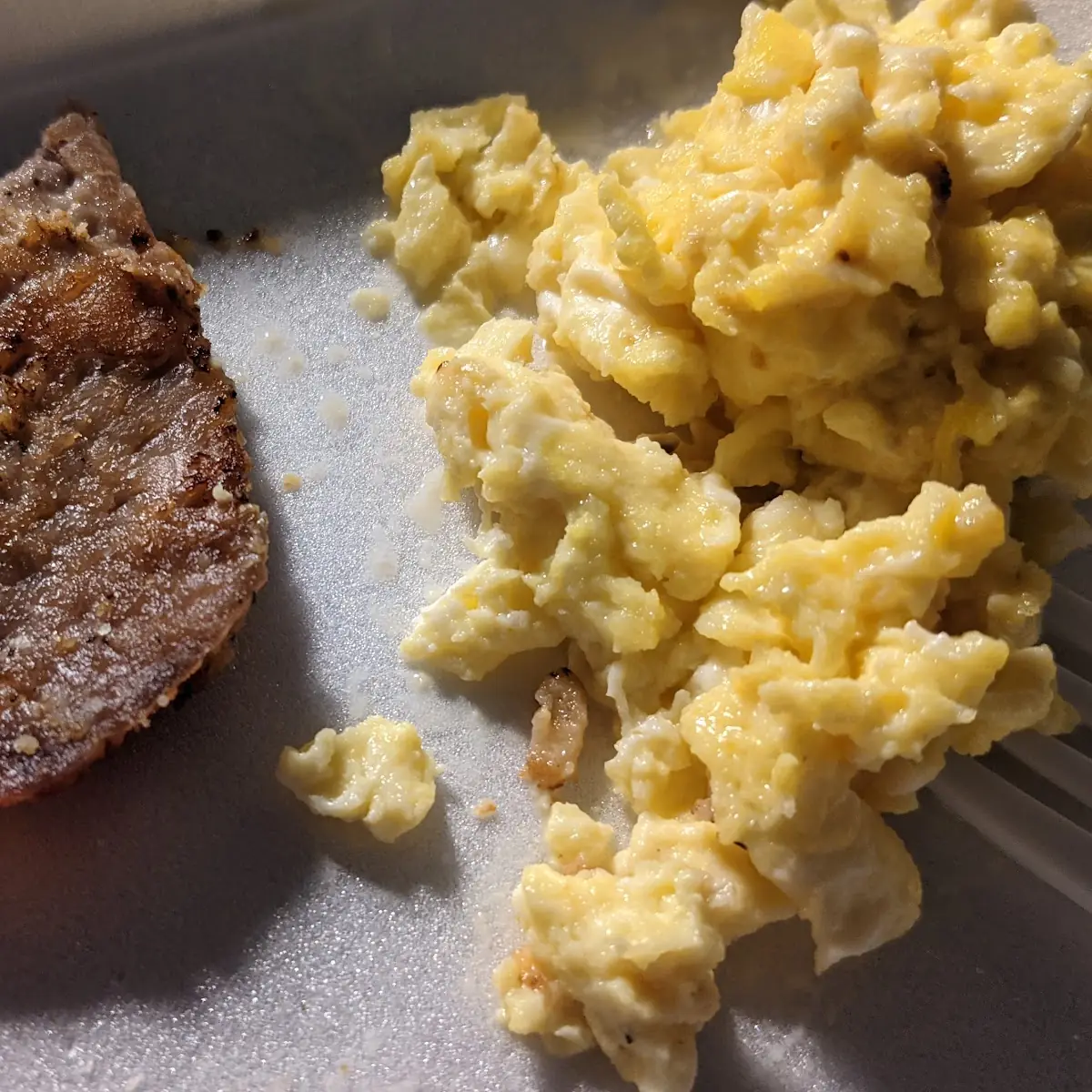 Scrambled Eggs & Pork Tenderloin