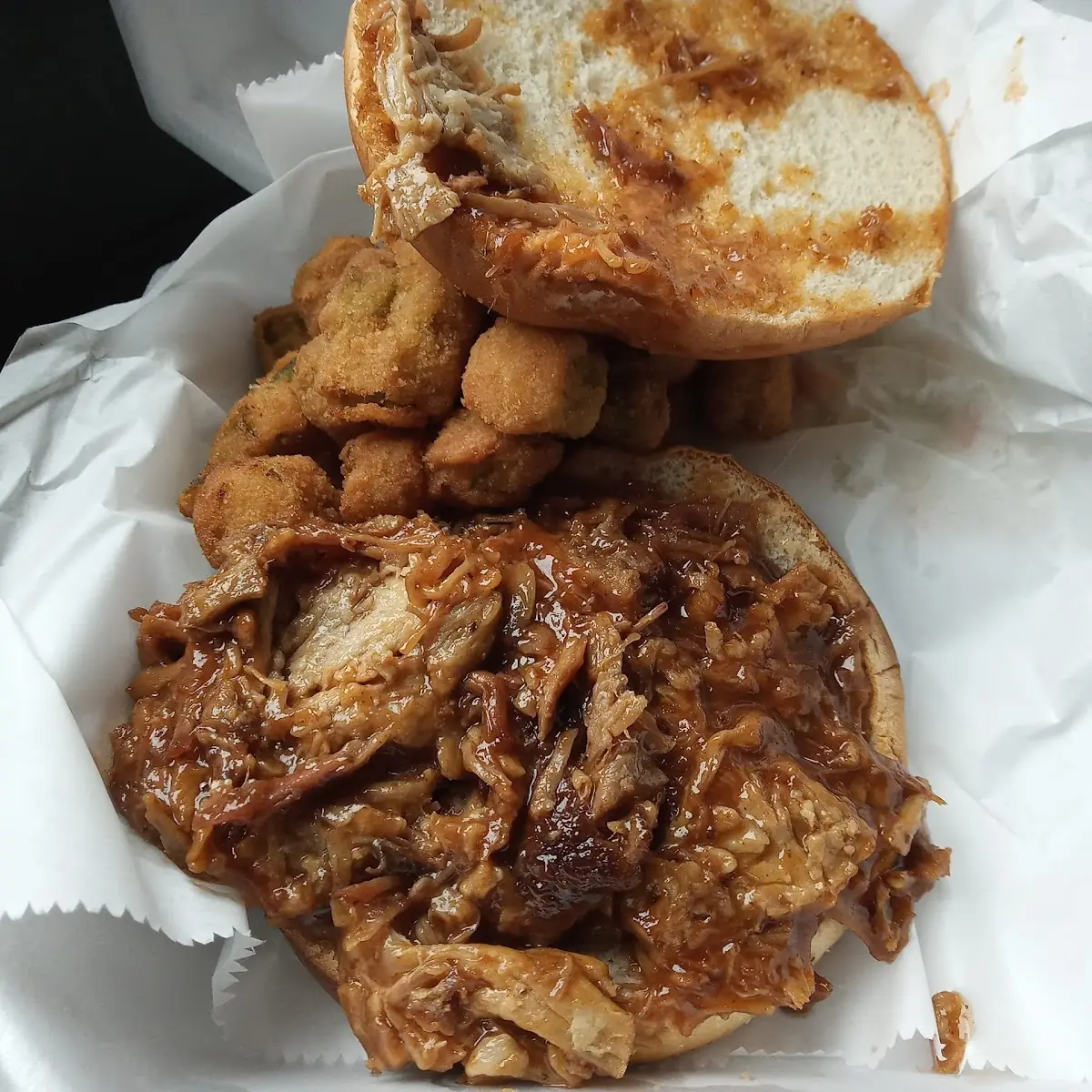 Pulled Pork Sandwich Plate