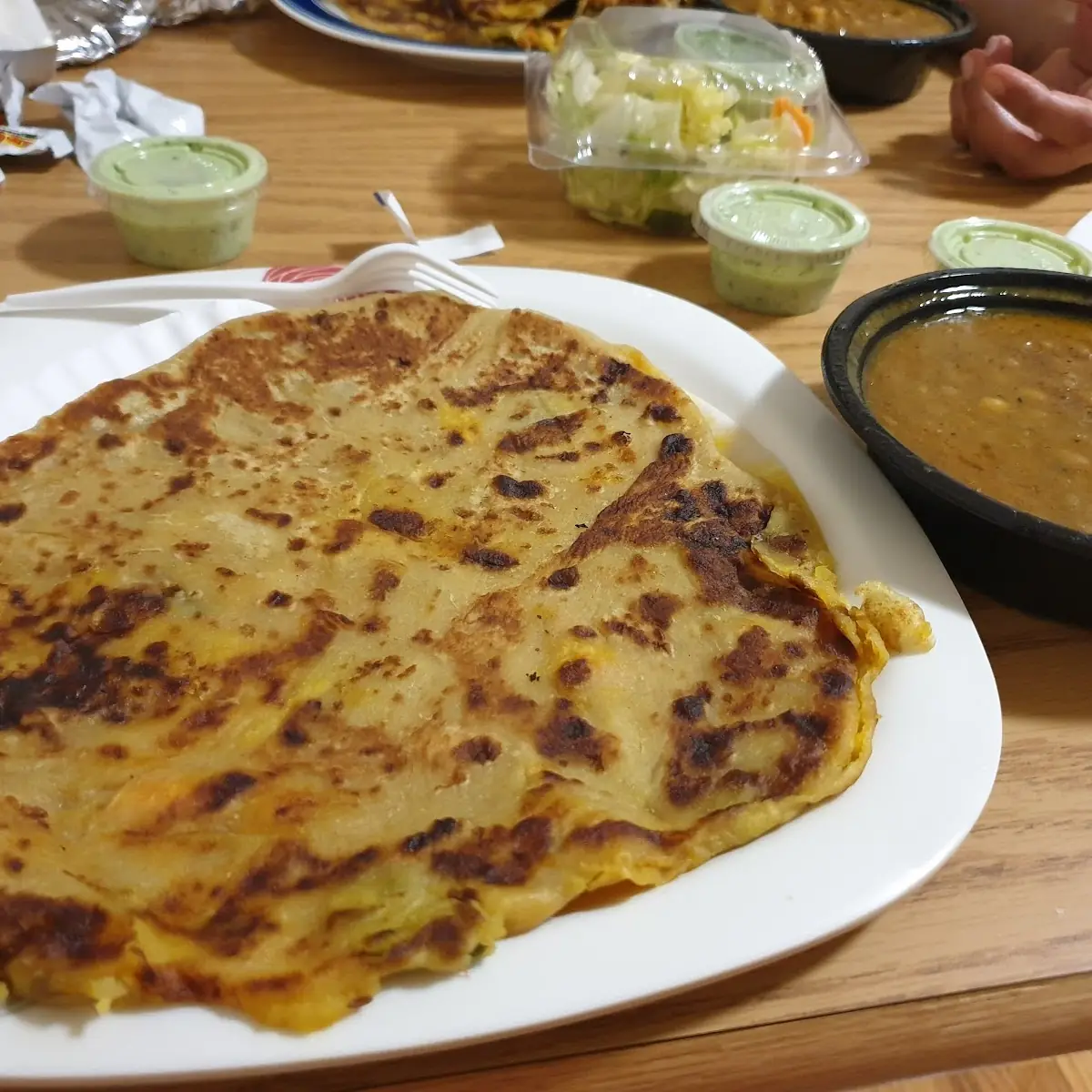 Aloo Paratha Channa Masala