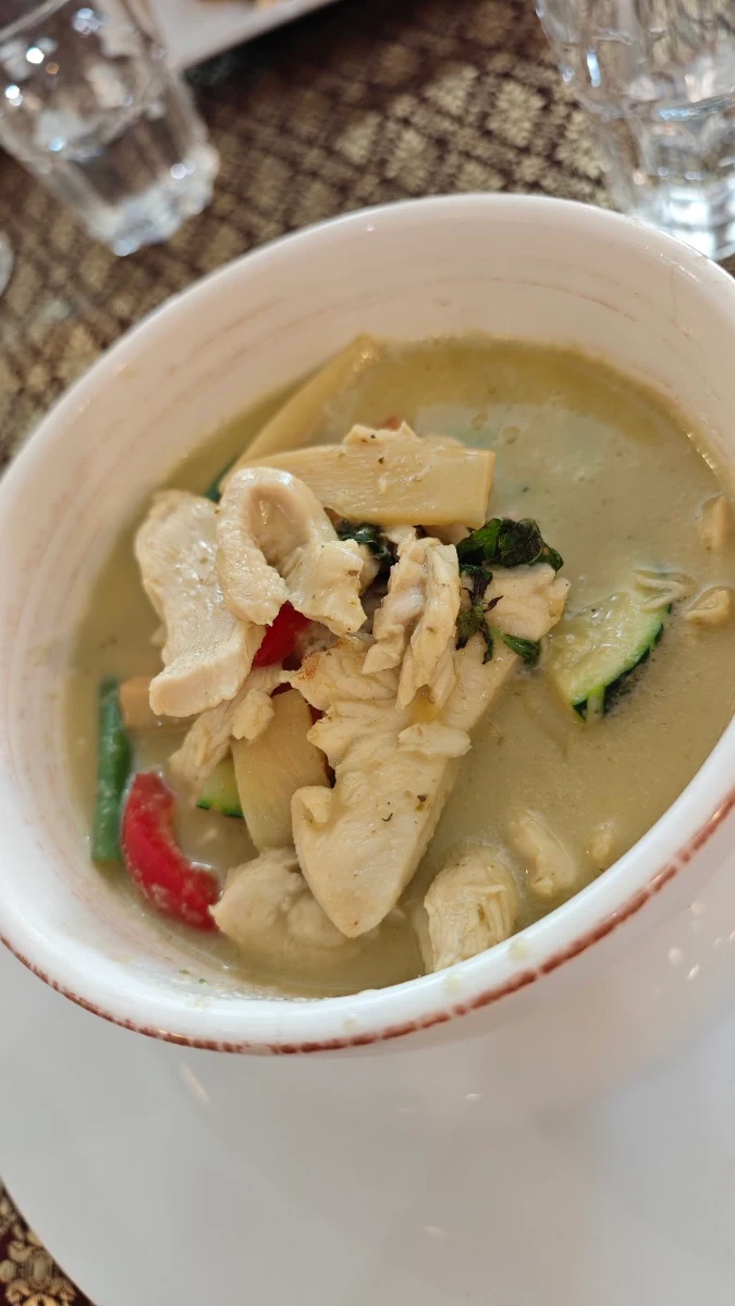 Green Thai Chicken Curry, Moruya Thai Restaurant
