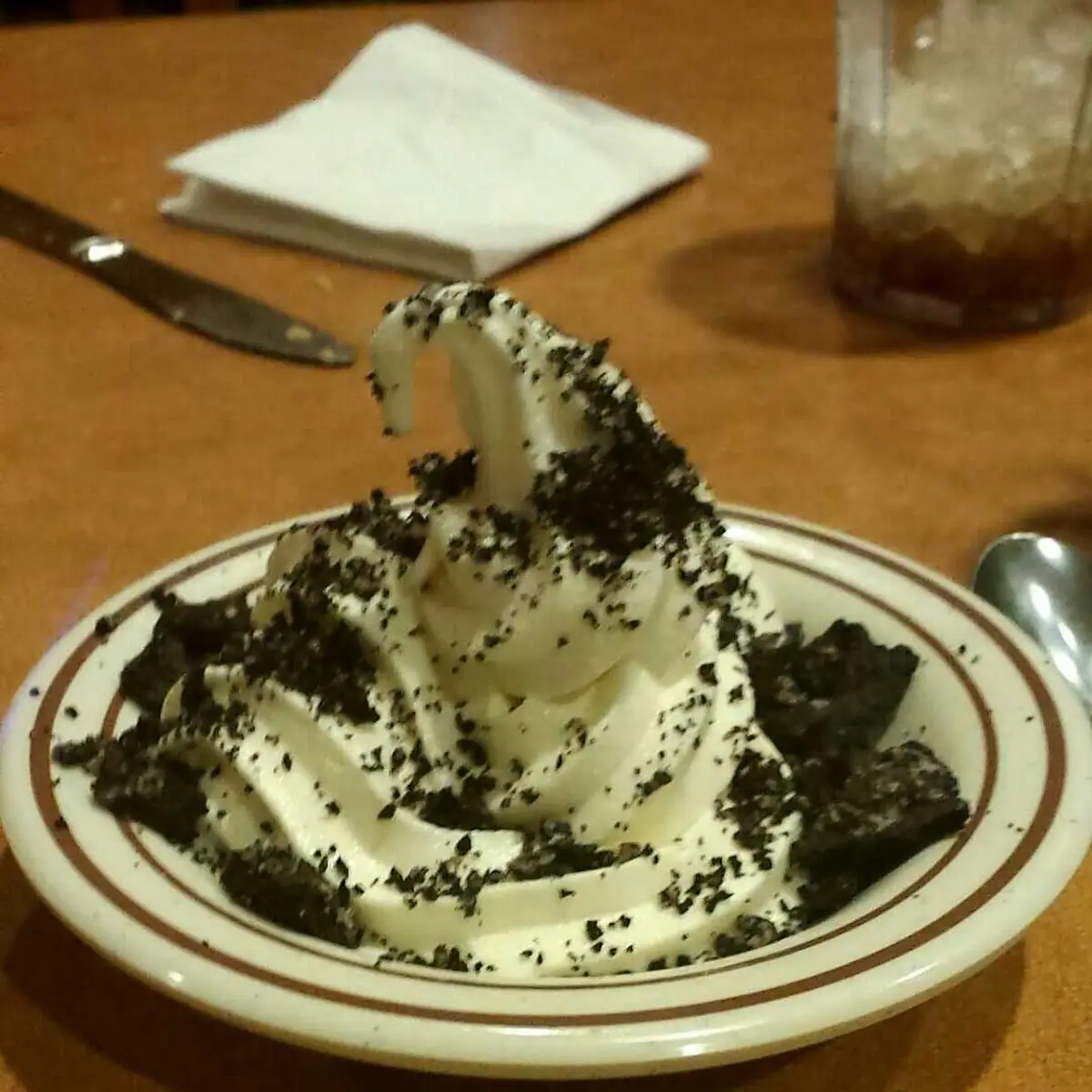 Vanilla Ice Cream with Oreo Bits