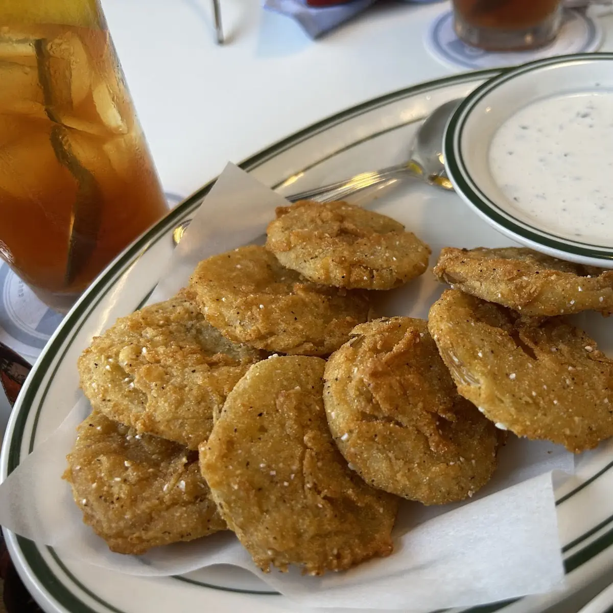 Fried Green Tomatoes with Dipping Sauce