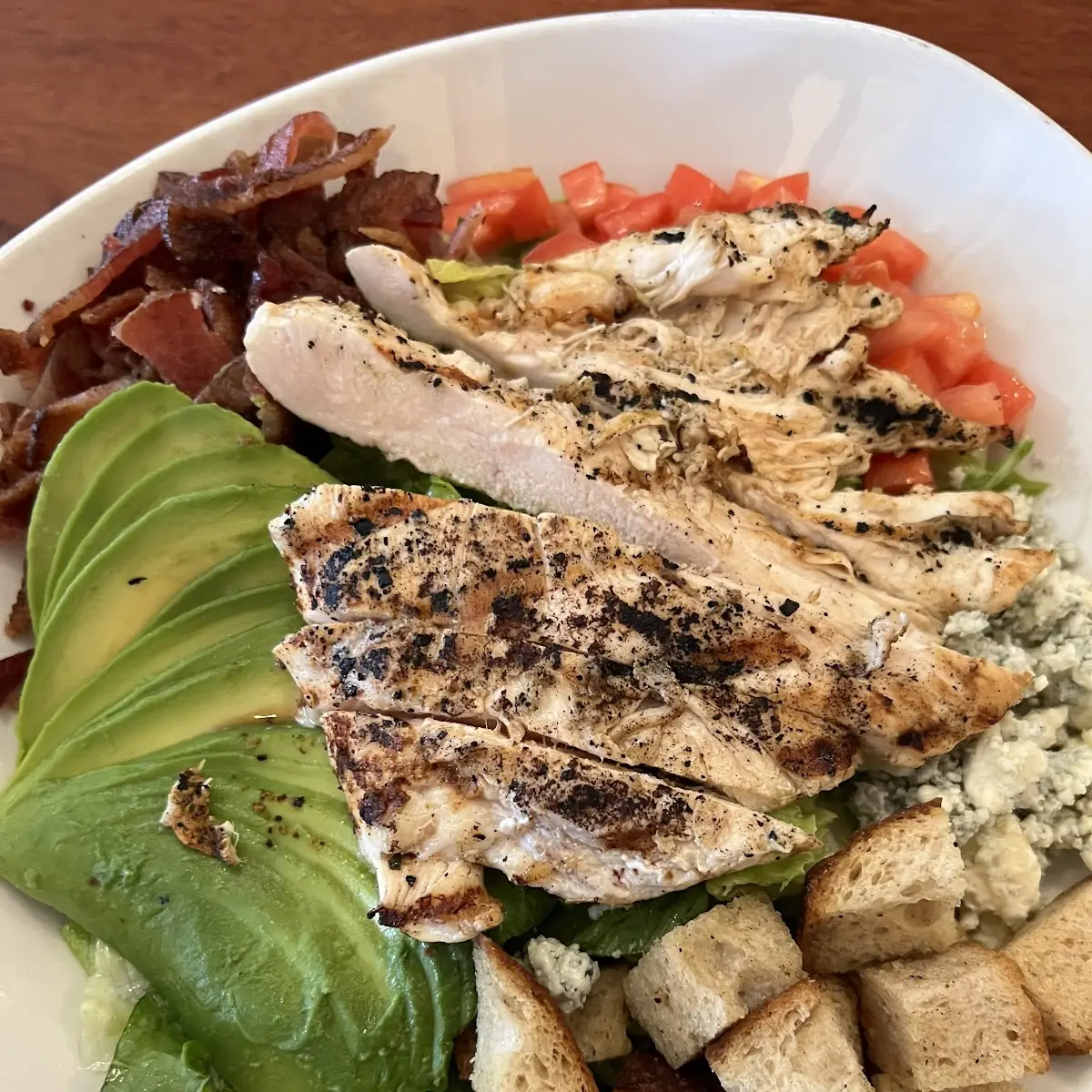Caesar Salad with Grilled Chicken Breast