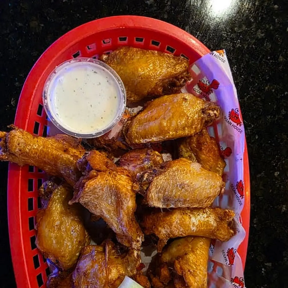 Crispy Chicken Wings with Celery