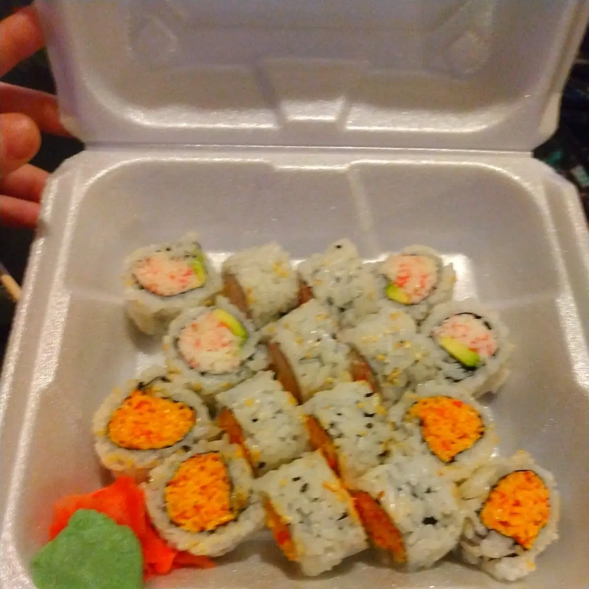 California Roll and Spicy Tuna Roll
