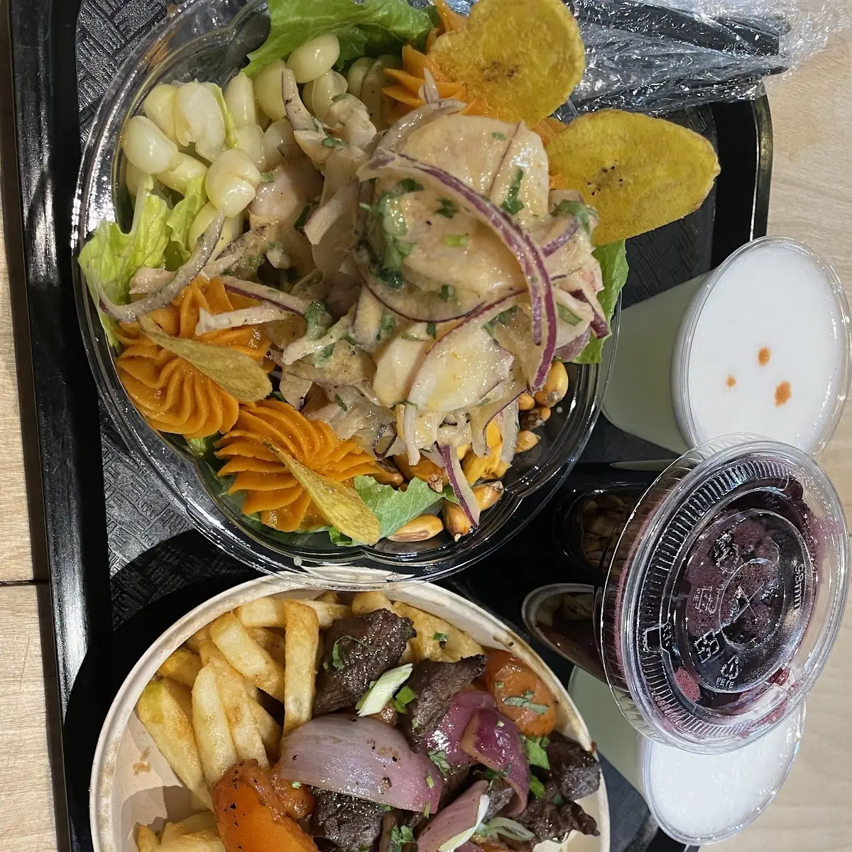 Ceviche Mixto Y Lomo Salteado