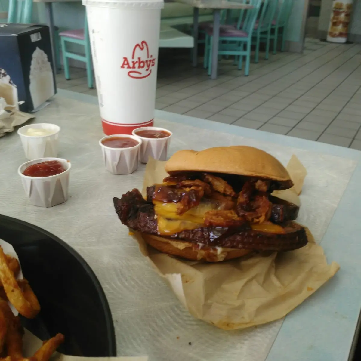 Pork Belly Burger and Fries