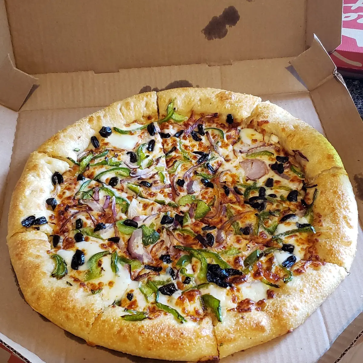 Stuffed Crust Veggie Pizza