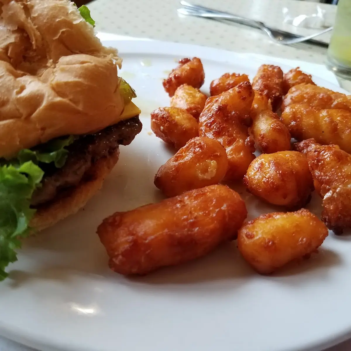 Cheeseburger and Cheese Curds