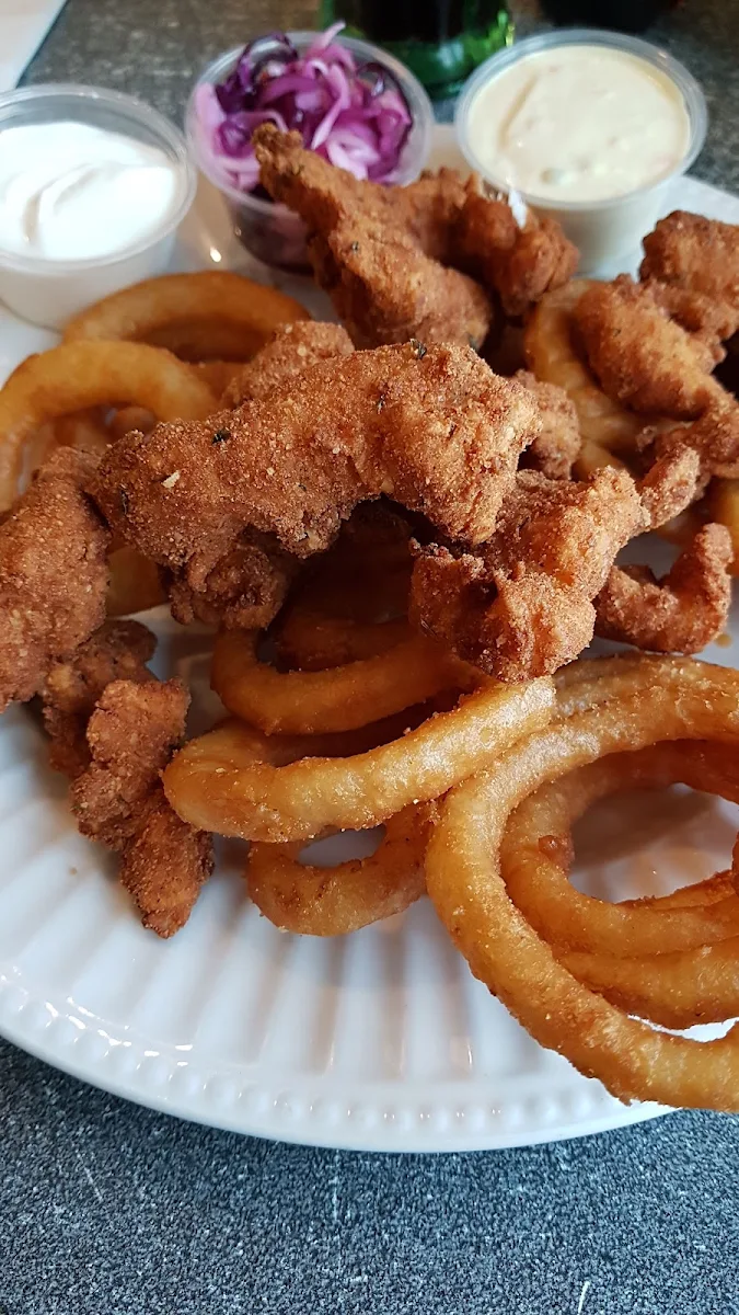 Fish Bits and Onion Rings, Dennis Point Café