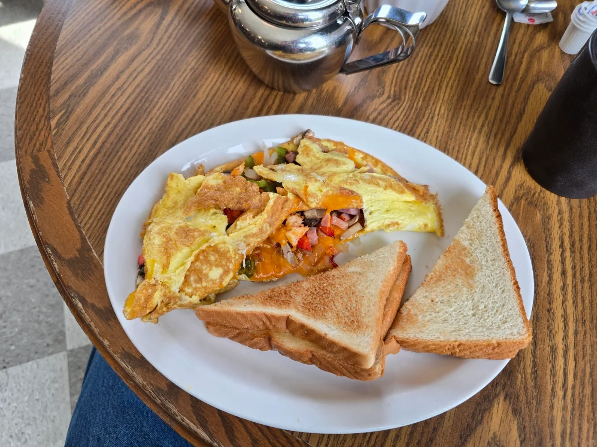 Lobster Omelete, Dennis Point Café