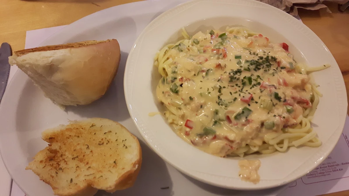 Seafood Fettucine, Dennis Point Café