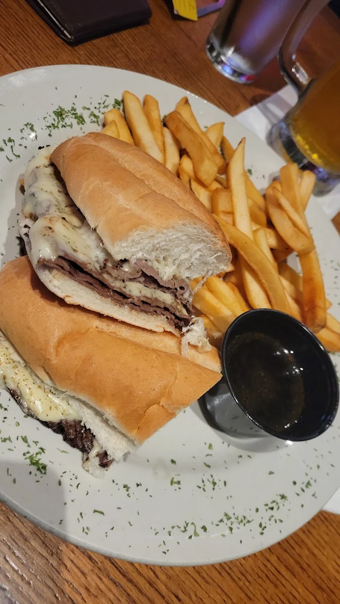 Goat's French Dip Sandwich