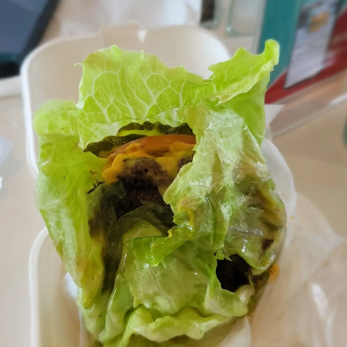 Double Cheeseburger Lettuce Wrap