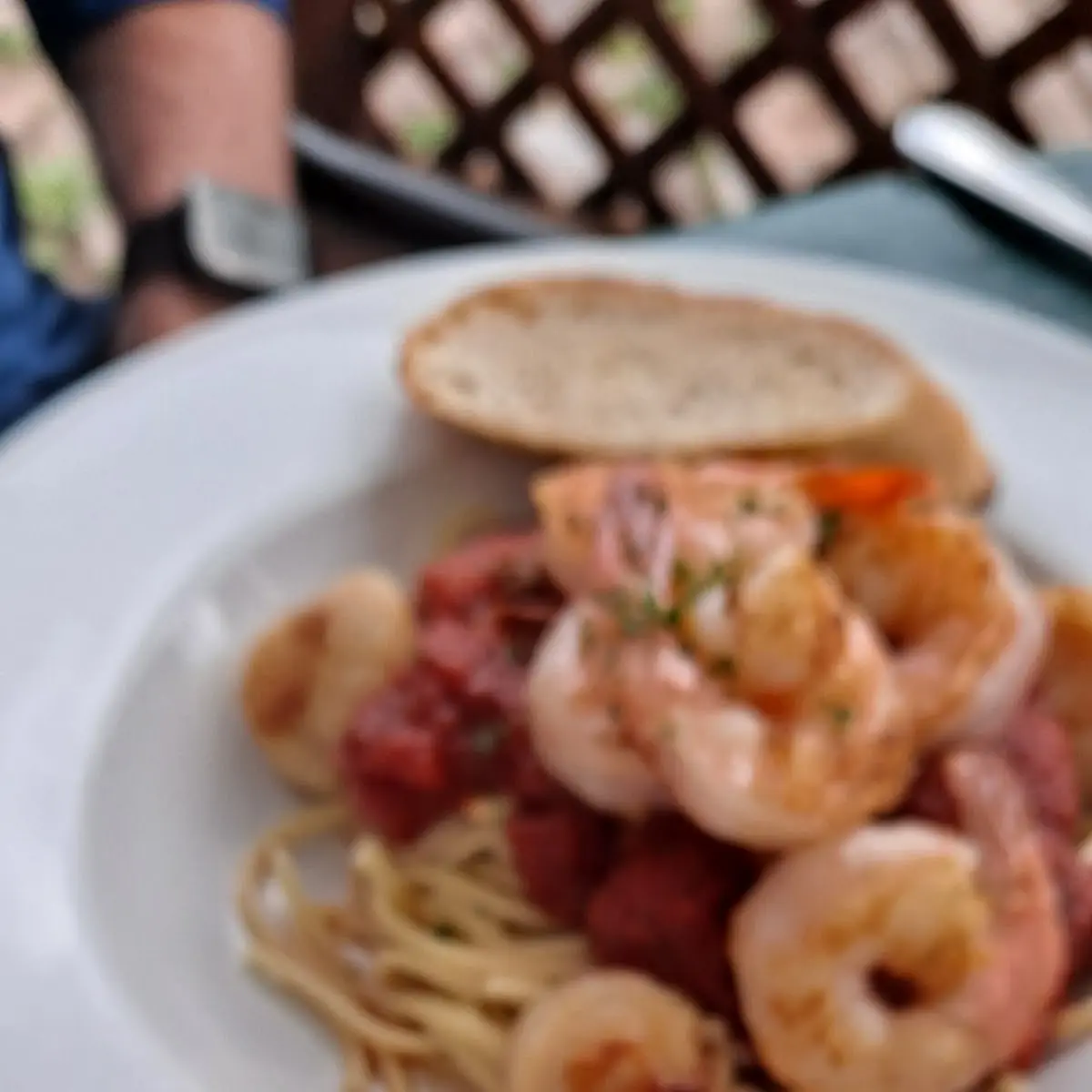 Shrimp and Pasta Bolognese
