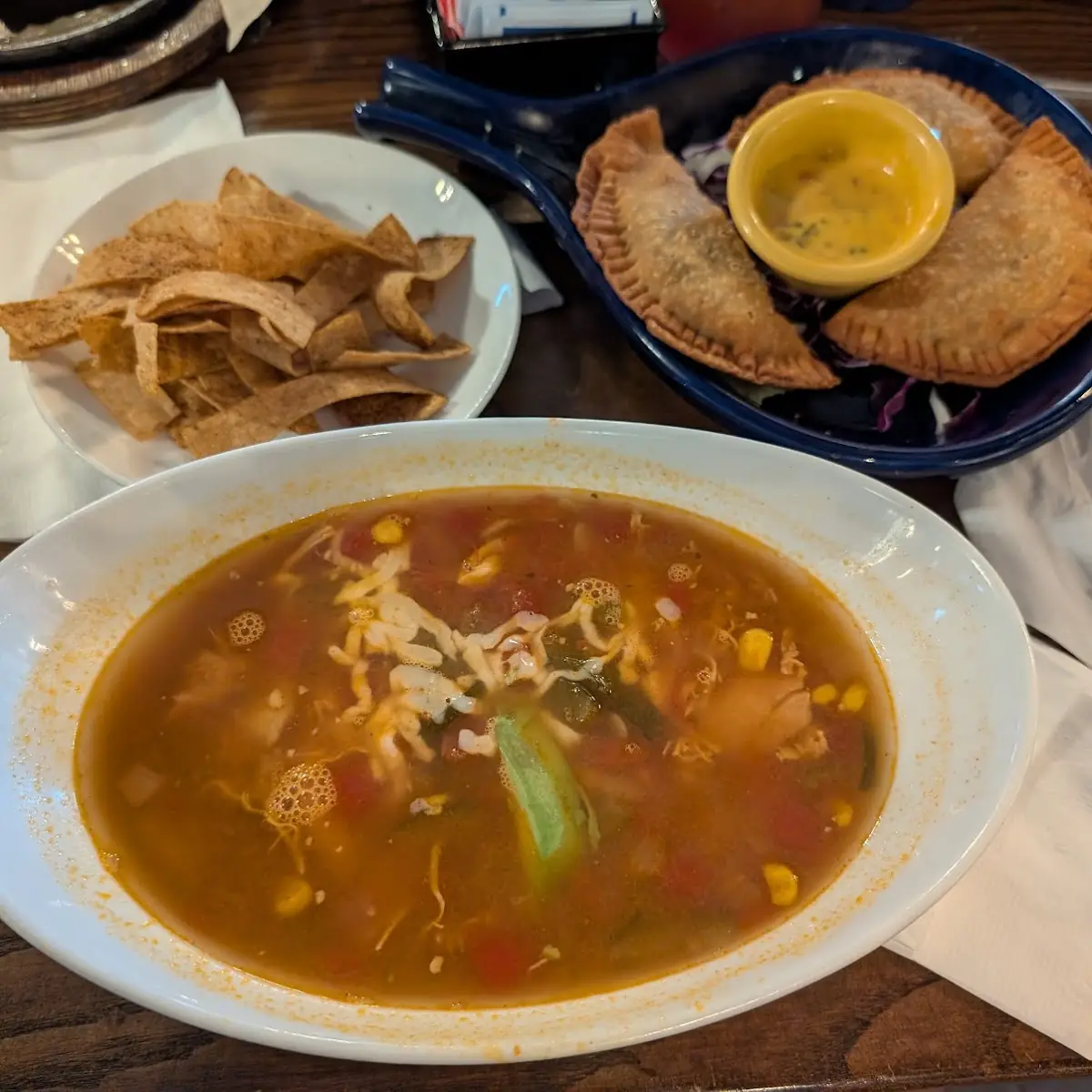 Chicken Tortilla Soup & Empanadas