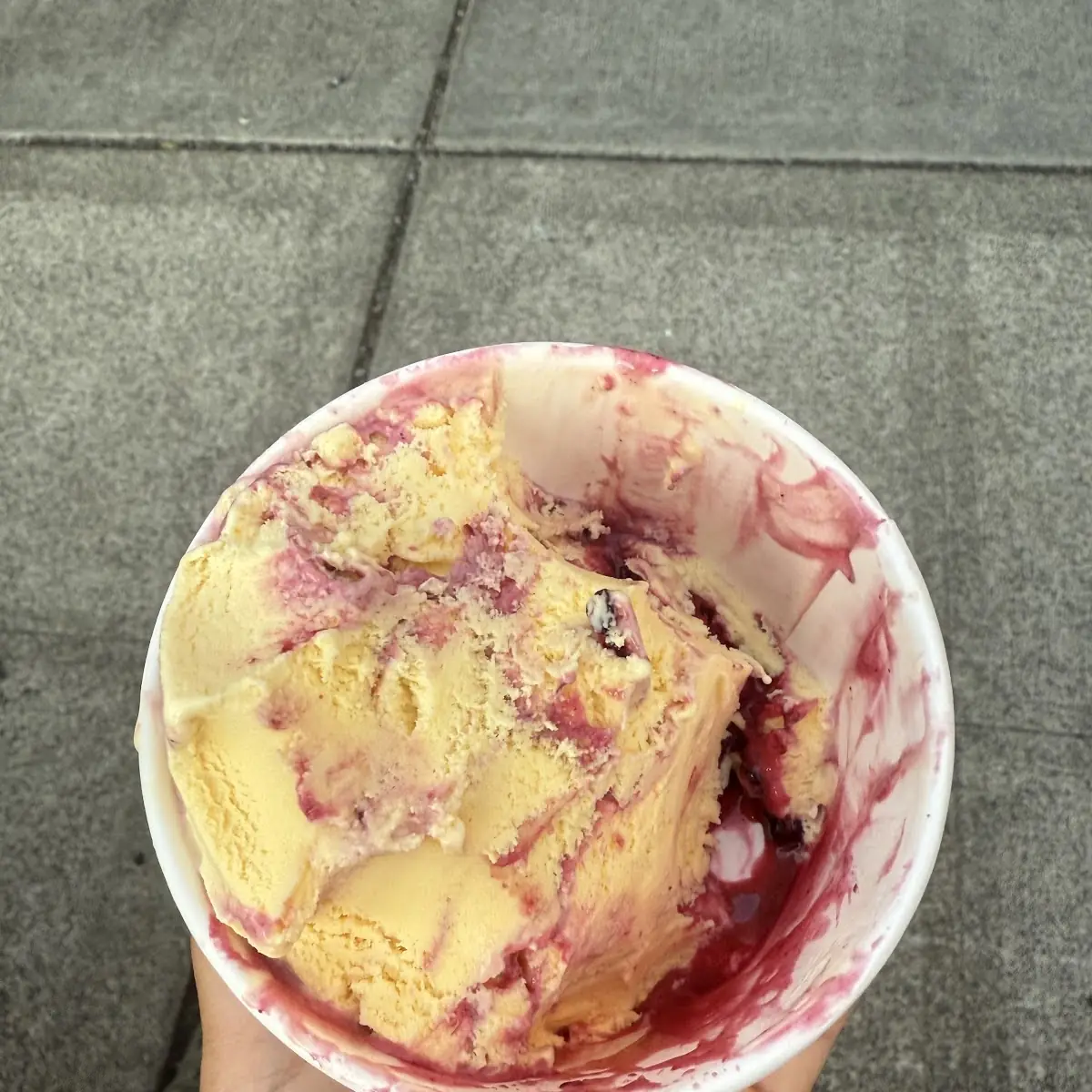 Blackberry Cheese Cake Ice Cream