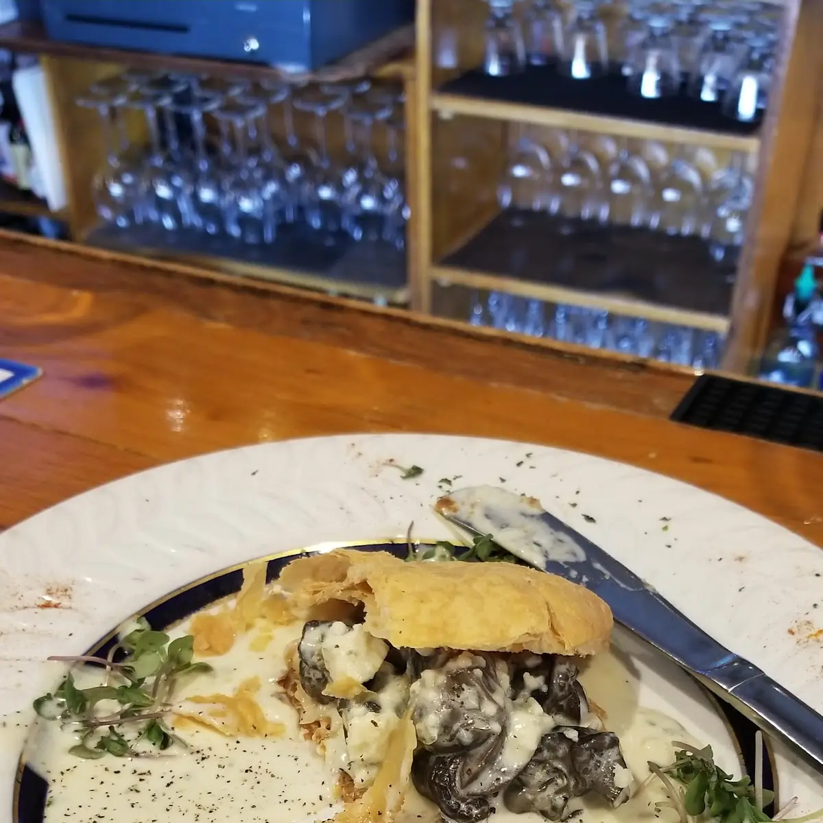 Escargot with Blue Cheese