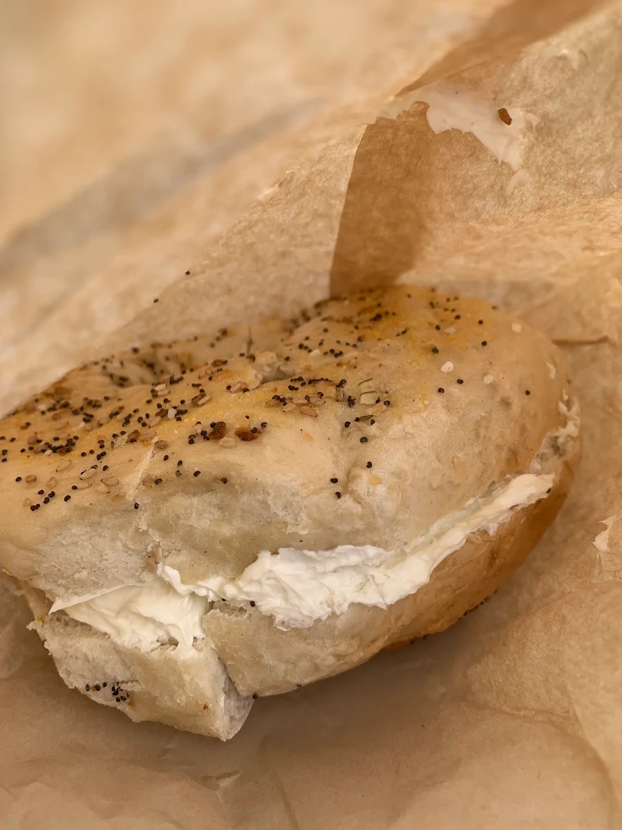 Everything Bagel with Cream Cheese