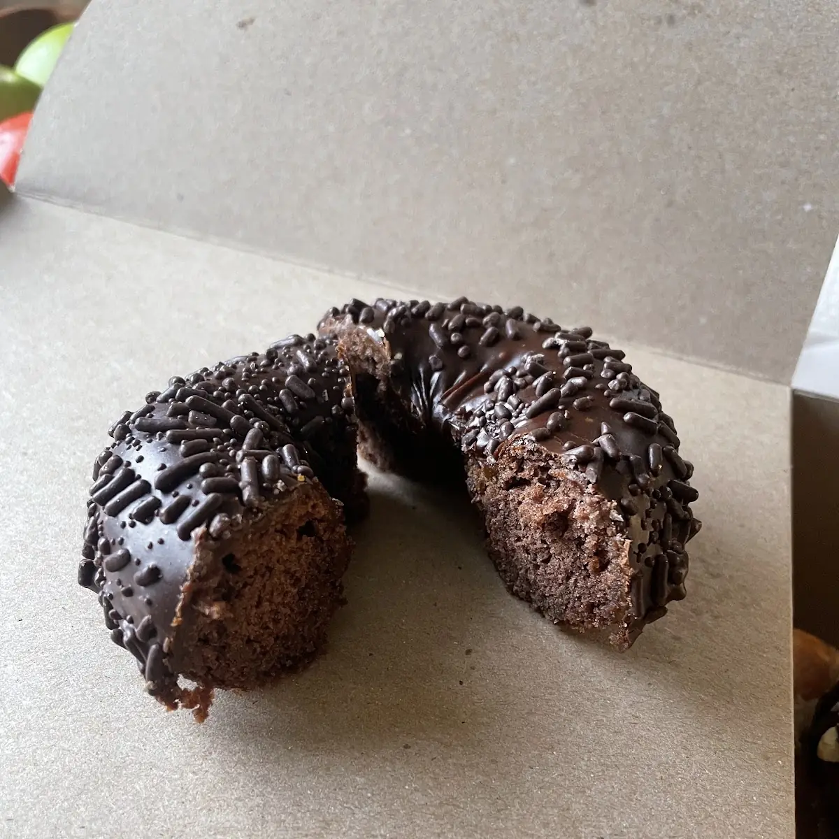 Chocolate Cake Donuts Sprinkles
