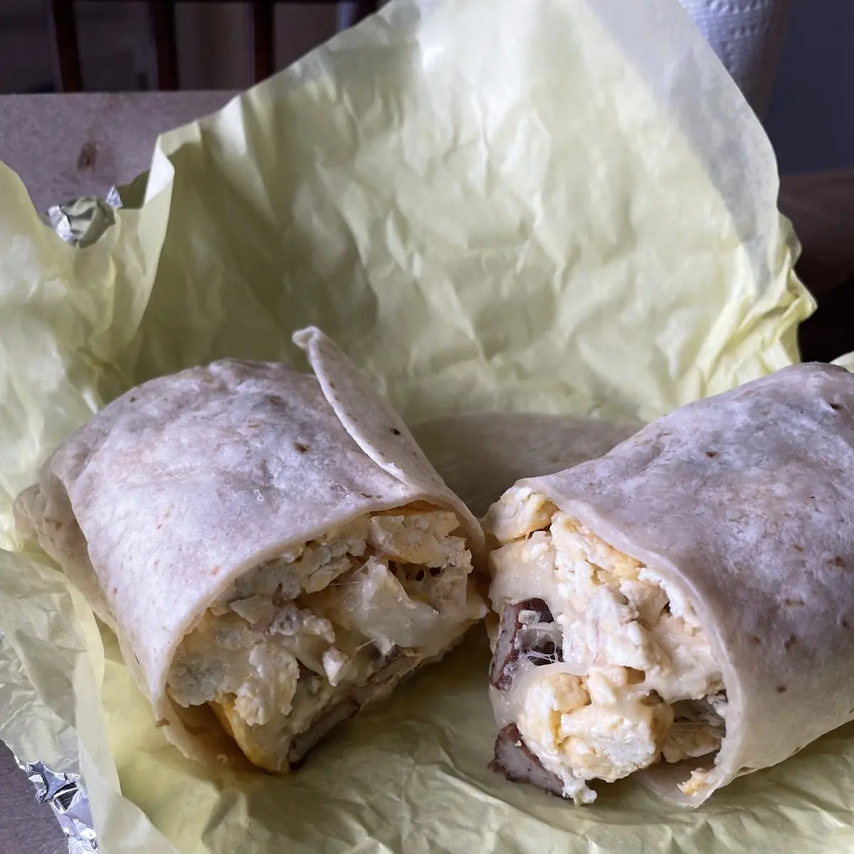 Sausage Egg Breakfast Burrito