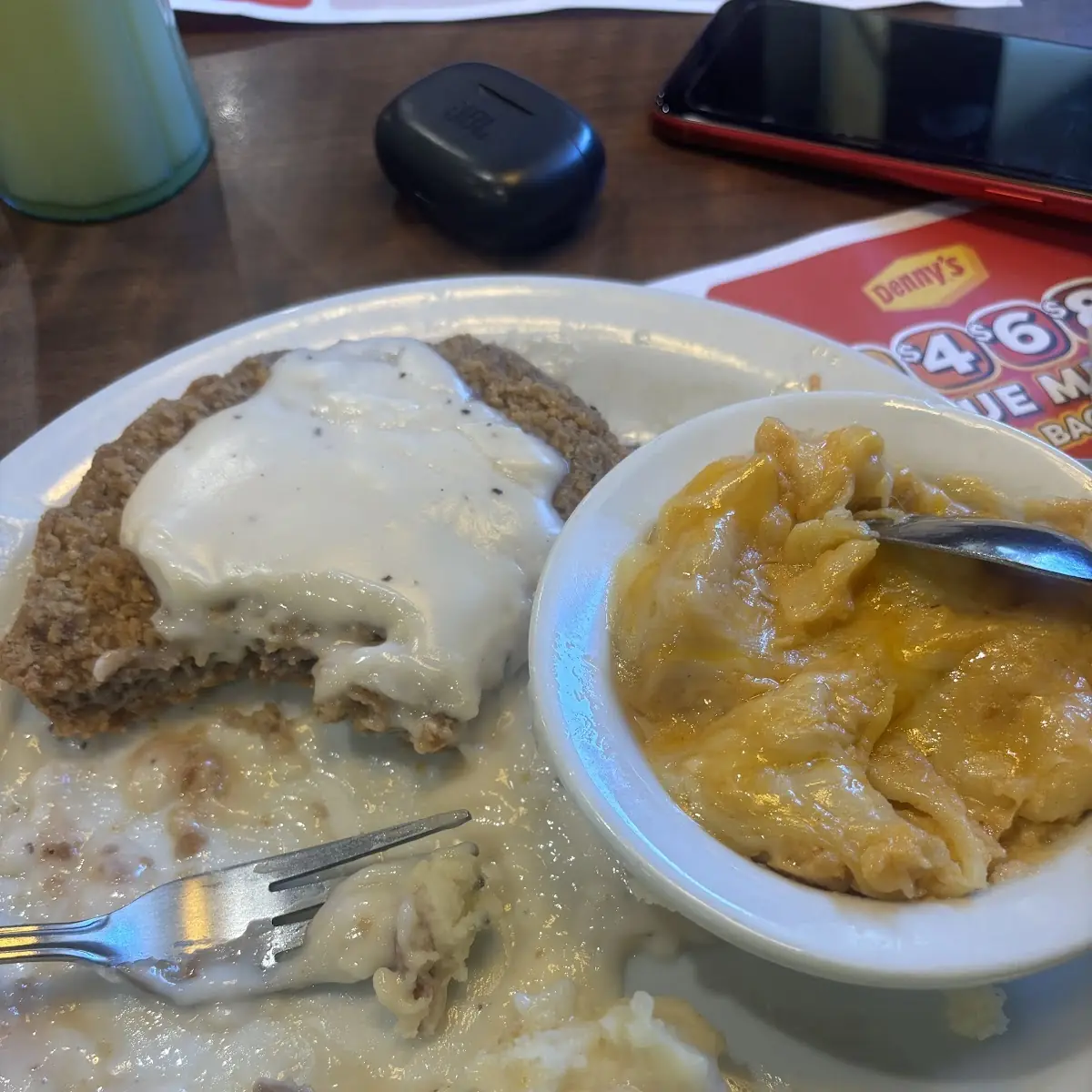 Chicken Fried Steak Mac and Potatoes