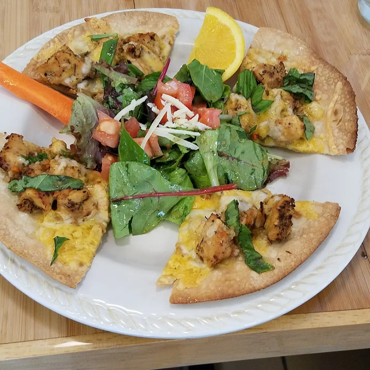 Pesto Chicken Flatbread