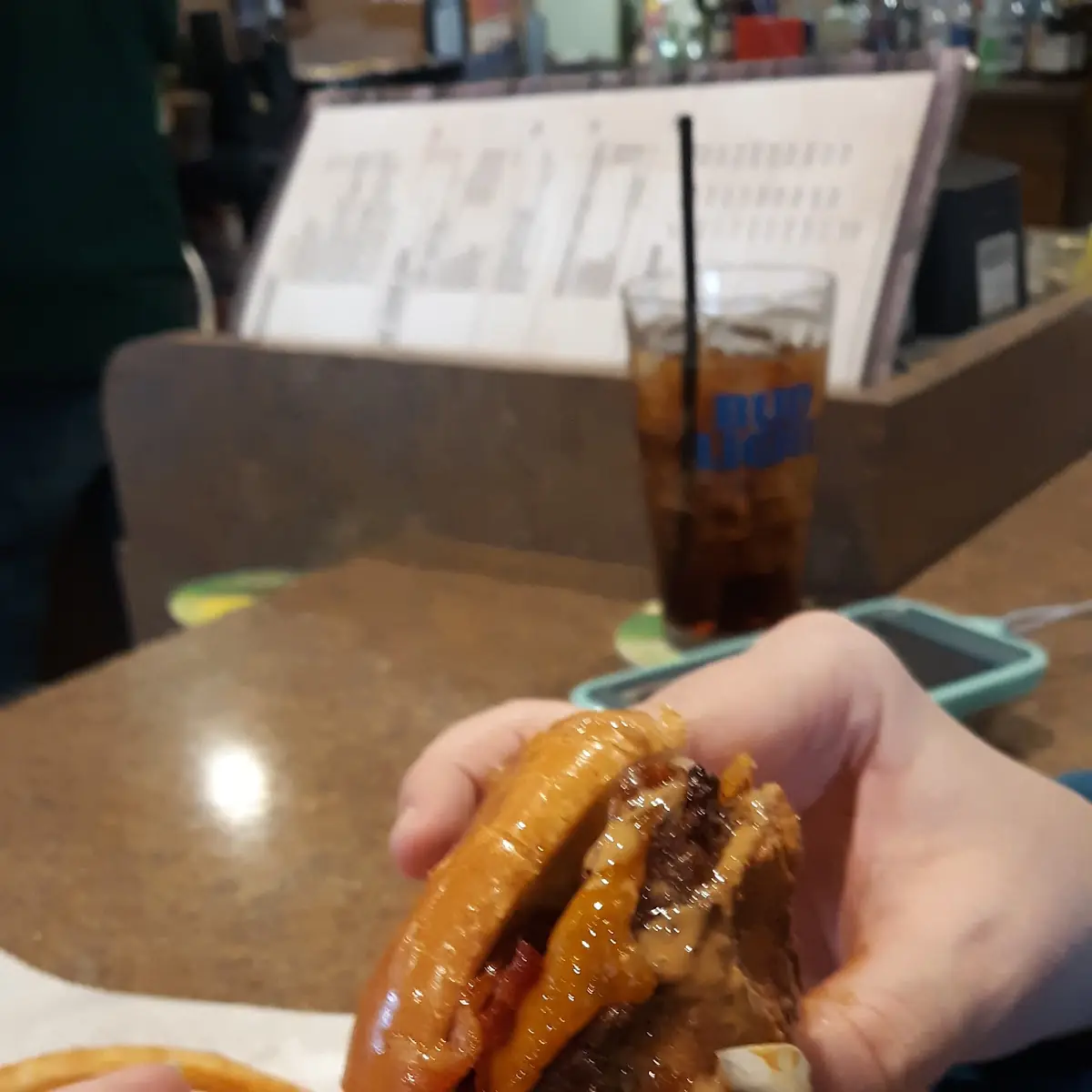 Peanut Butter Burger and Fries