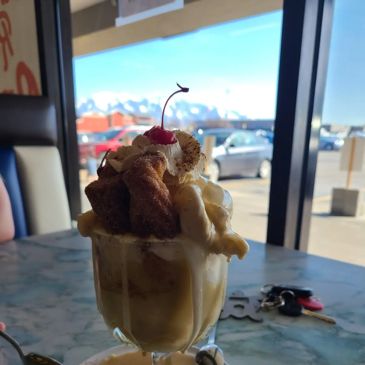 Horchata Ice Cream with Churros